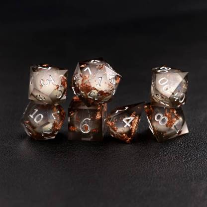 Black Copper Foil Liquid Core Dice