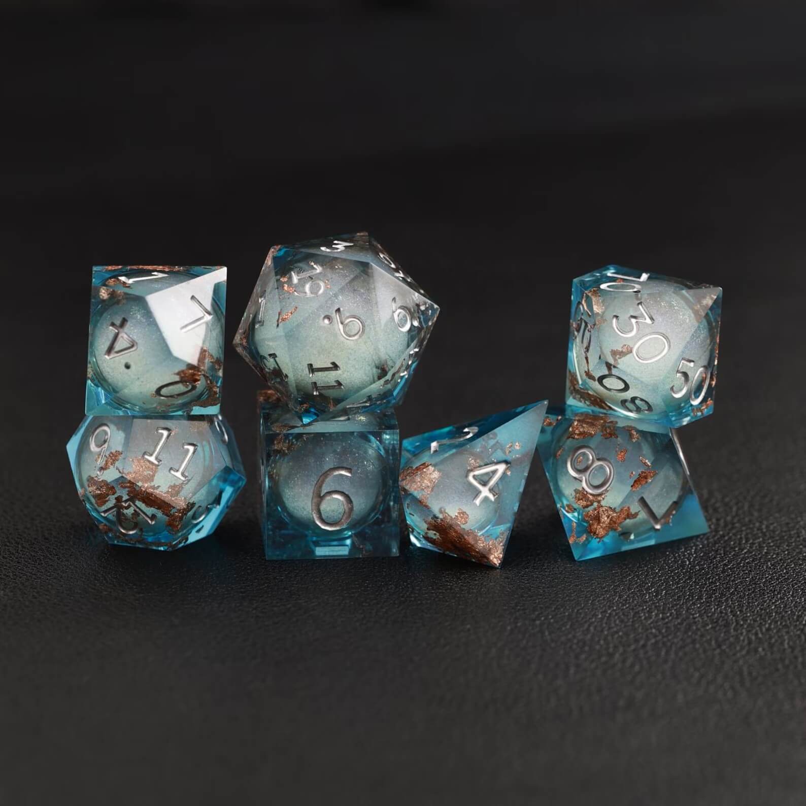 BLue Copper Foil Liquid Core Dice