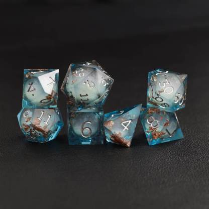 BLue Copper Foil Liquid Core Dice