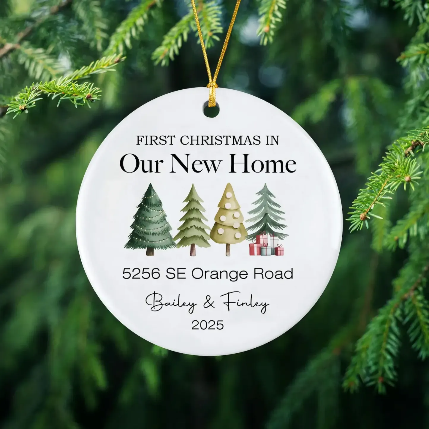 First Christmas in Our New Home Christmas Ornaments