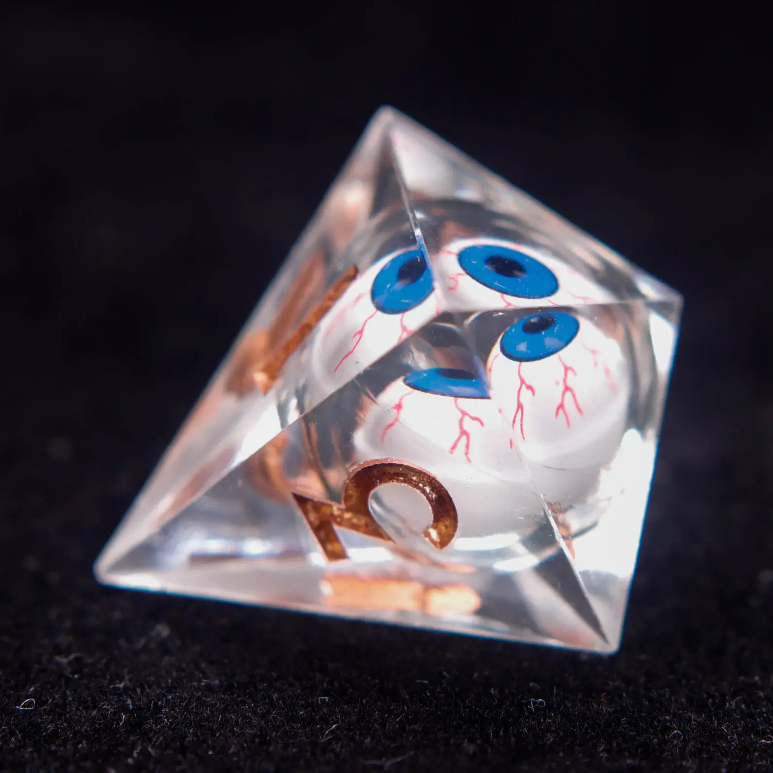 Moving Eyes D&D Dice Set – Liquid Core D6 & D20, Sharp Edge RPG Dice, Perfect Gift for Players