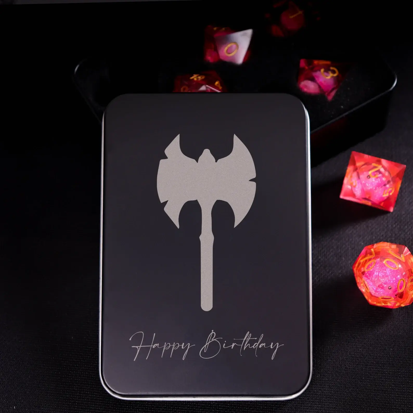 Personalized DND dice box service, Only service, not include box