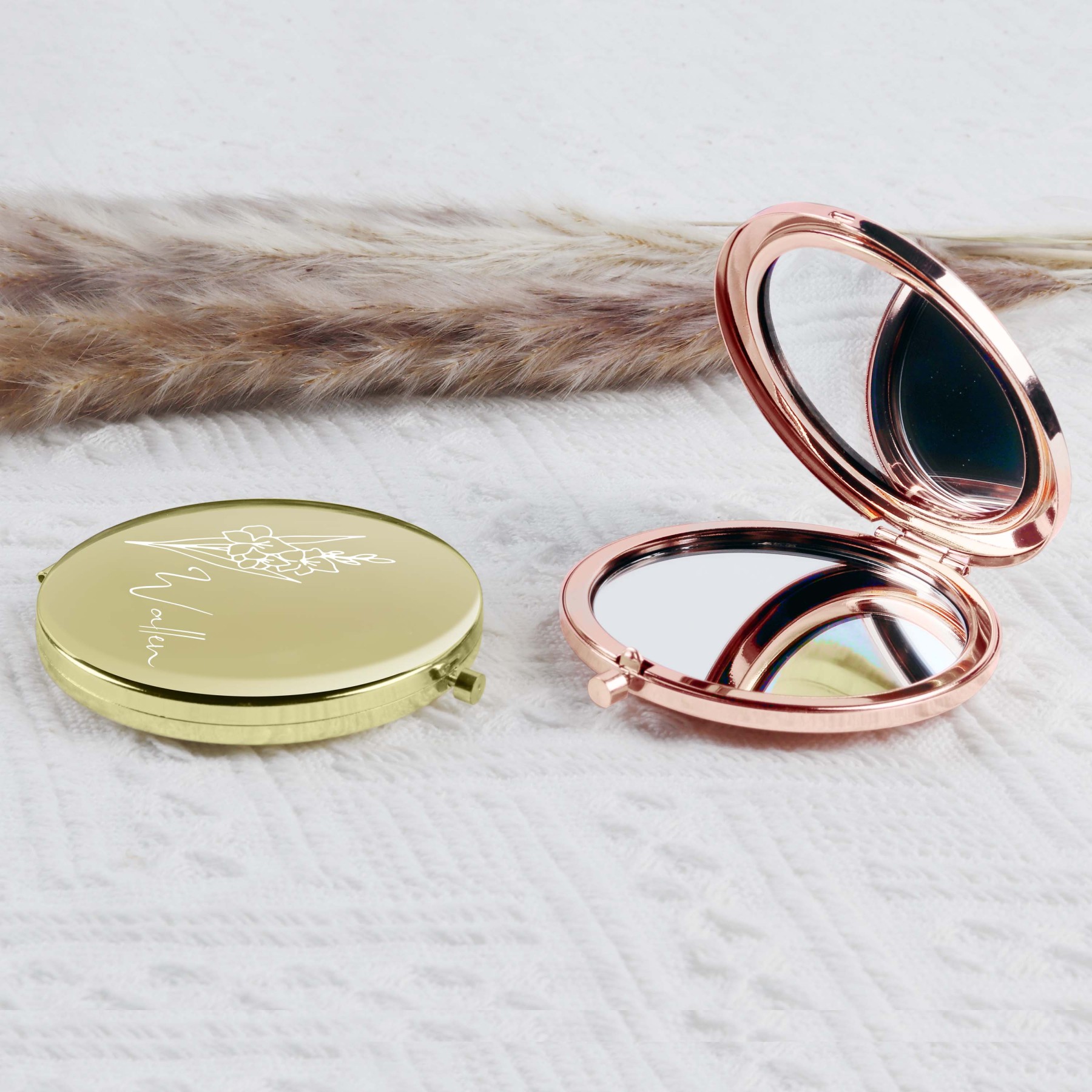 Personalized Compact Mirrors - Unique Custom Designs for Any Occasion