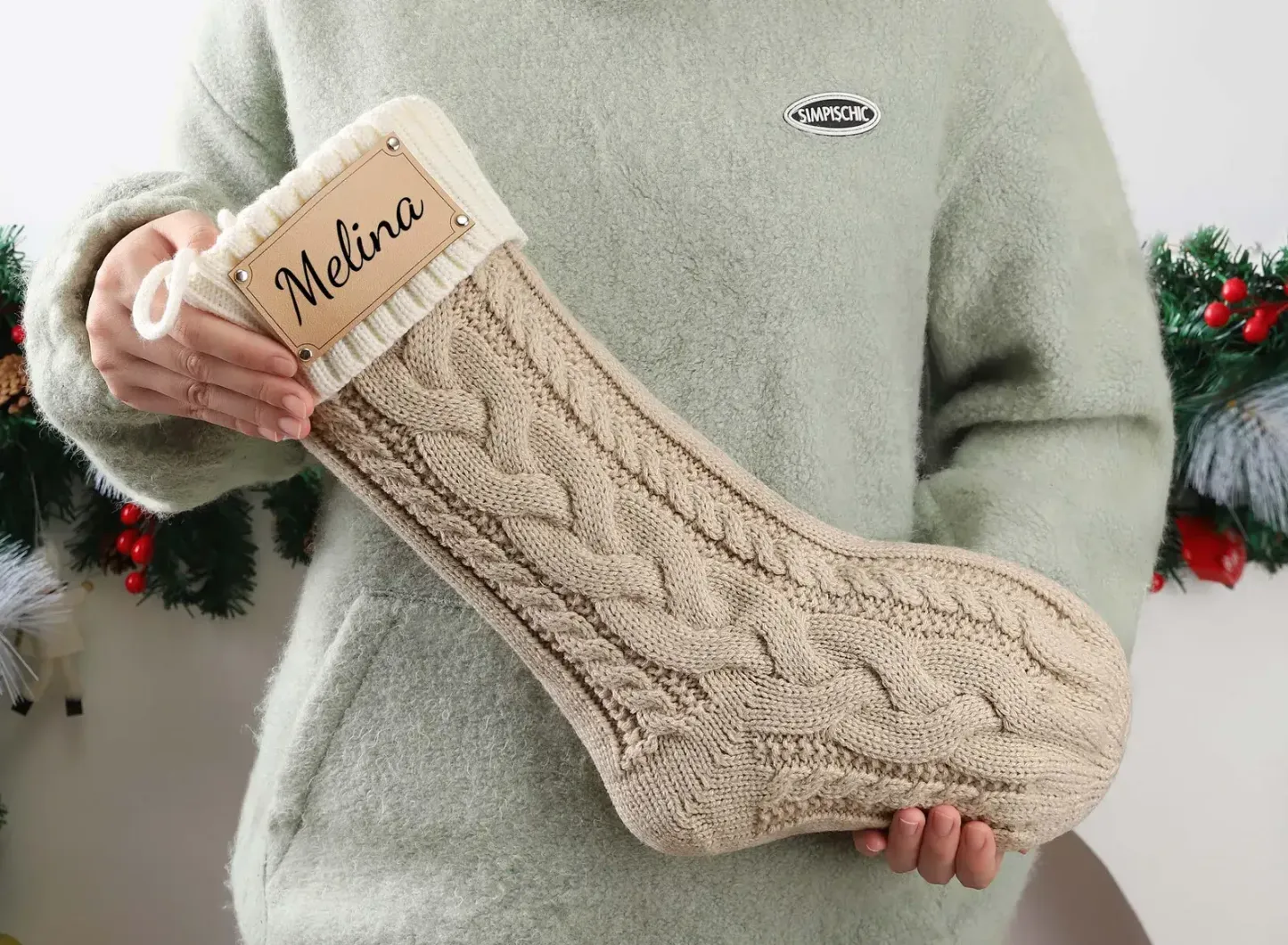 Personalized Farmhouse Holiday Stockings - Perfect Christmas Gift & Decoration