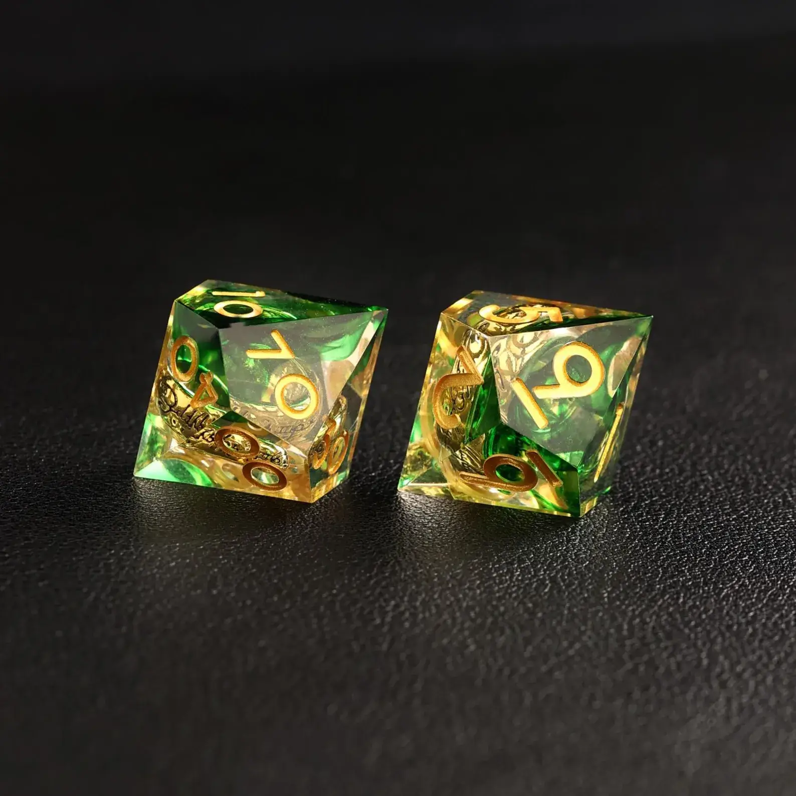 Green Brass Ring Dice – The Lord of the Rings Dice Set