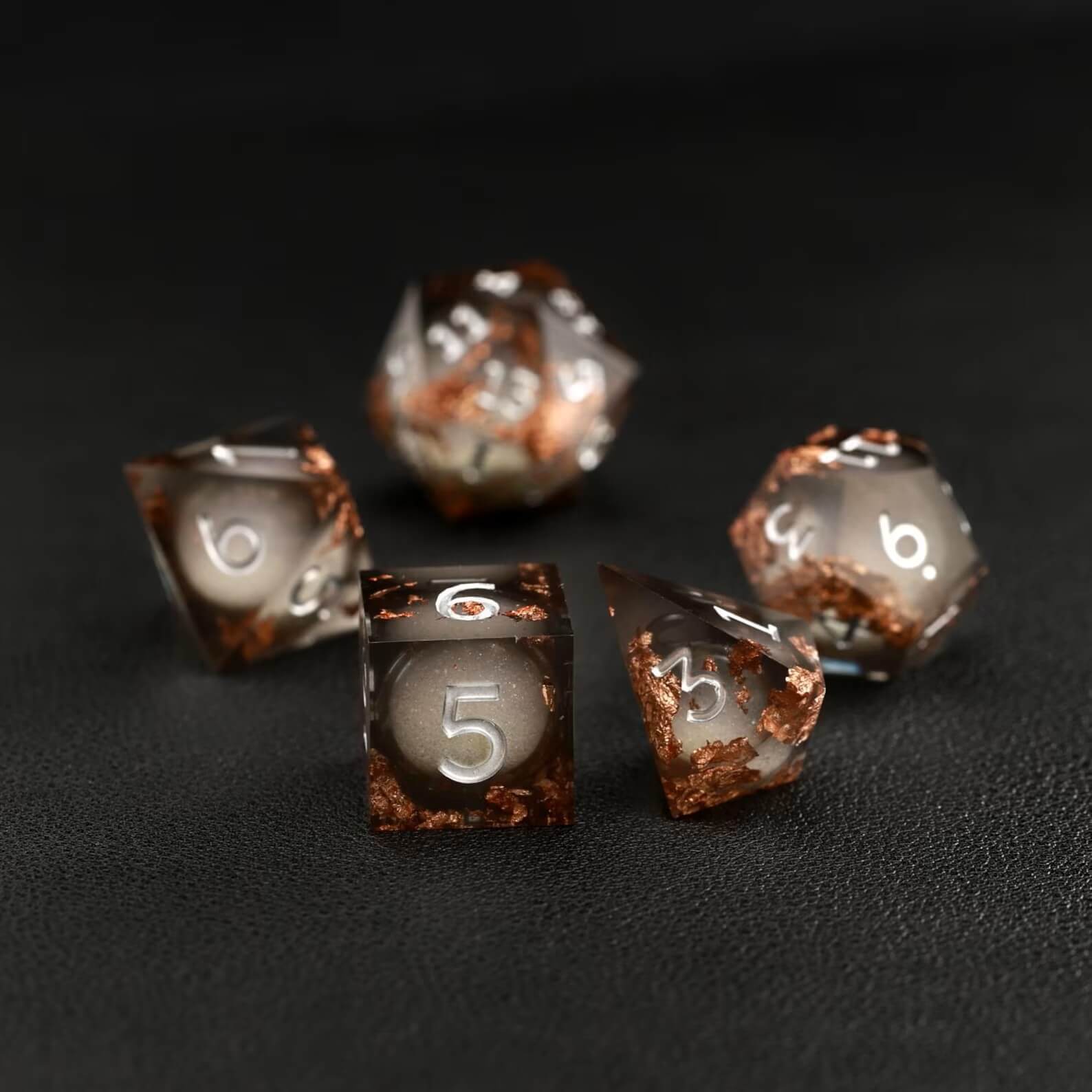 Black Copper Foil Liquid Core Dice