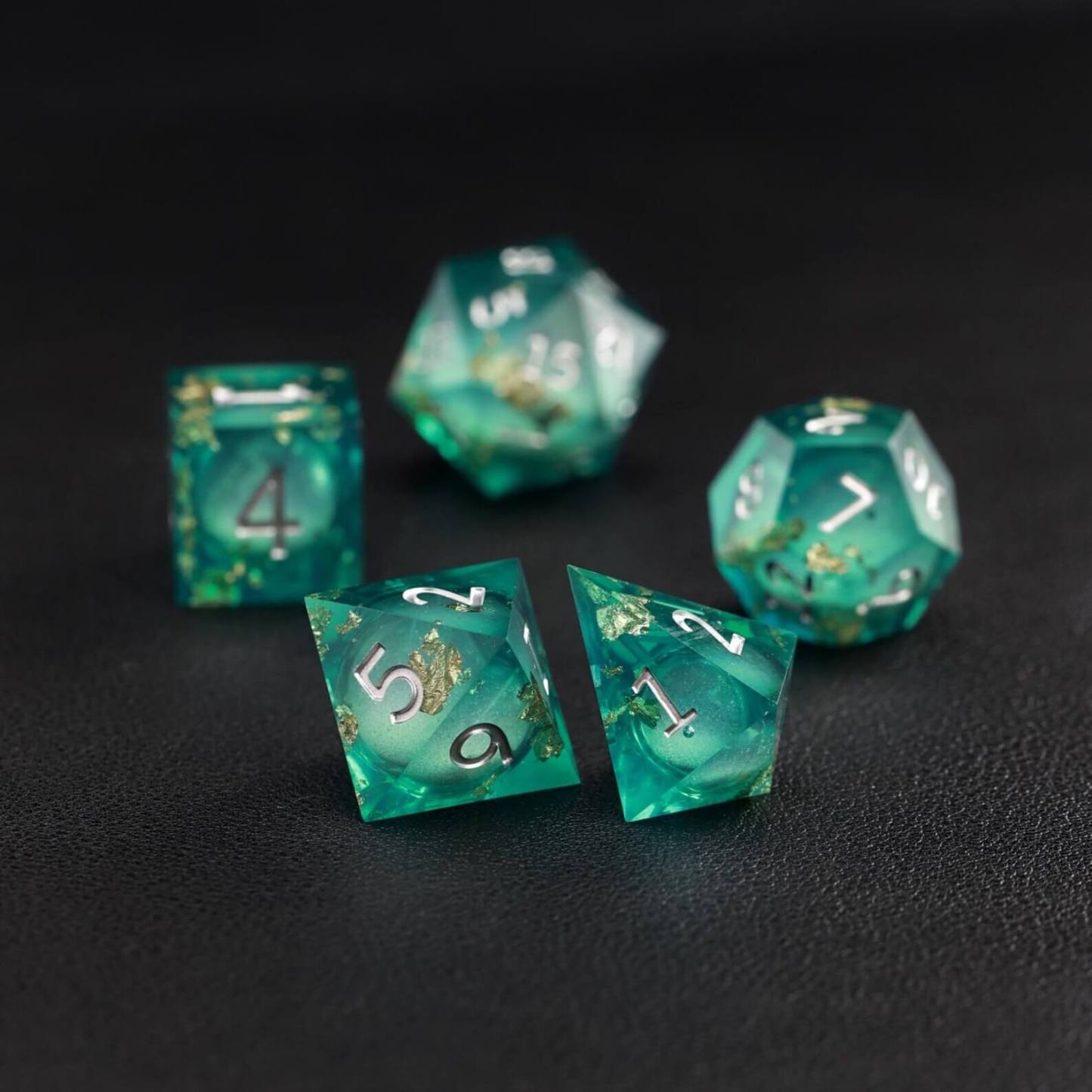 Green Copper Foil Liquid Core Dice