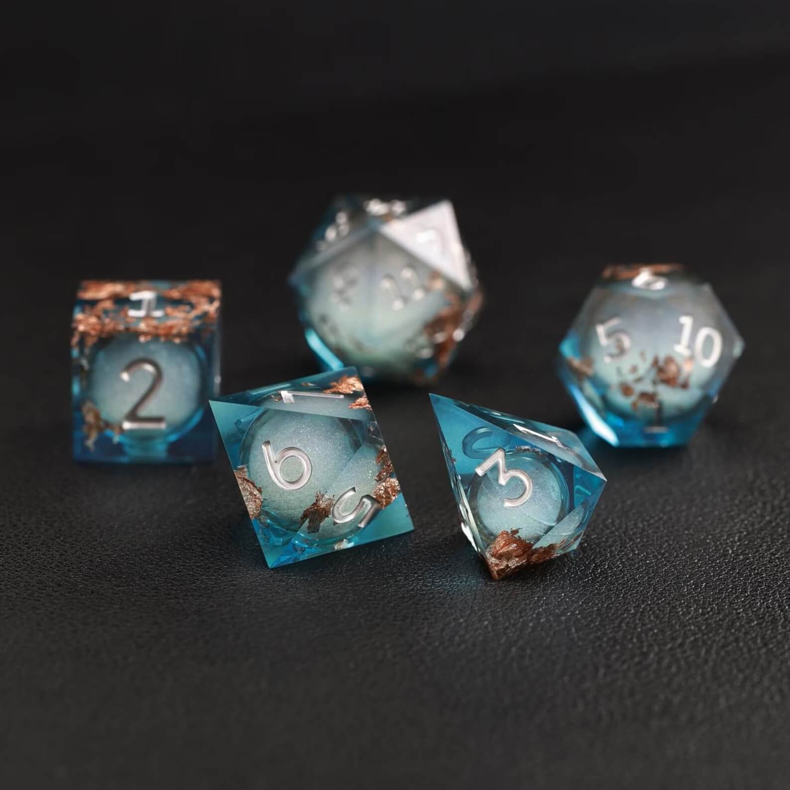 BLue Copper Foil Liquid Core Dice