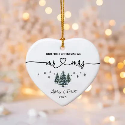 Our 1st Christmas Mr & Mrs Ornament