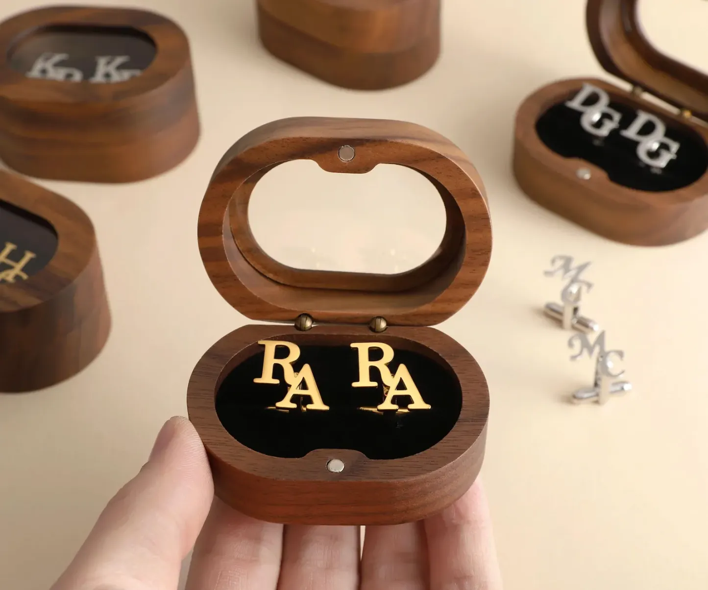 Personalized Cufflinks – Custom Initials, Wedding & Best Man Gifts