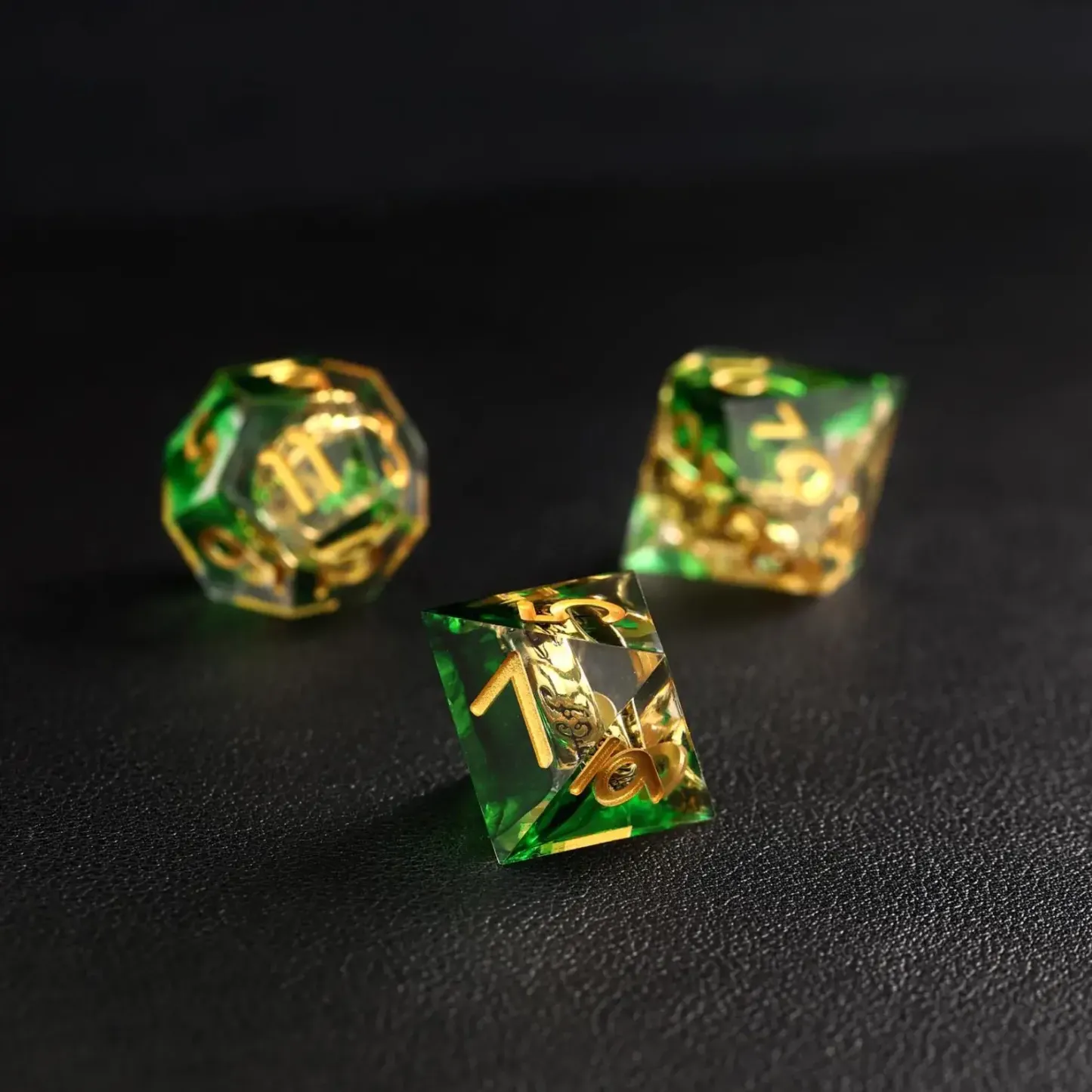 Green Brass Ring Dice – The Lord of the Rings Dice Set
