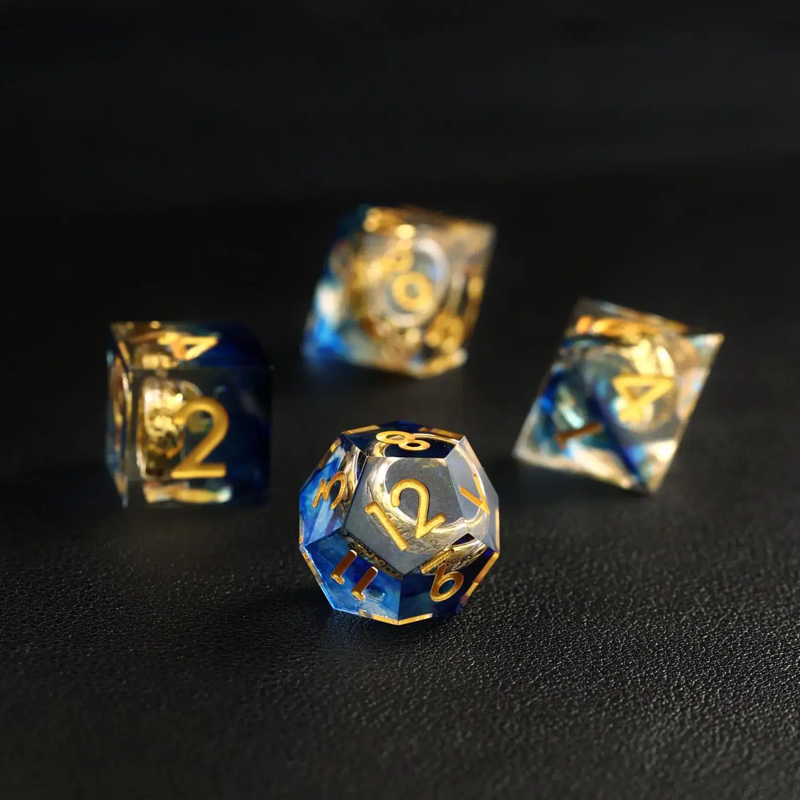 Blue Brass Ring Dice – The Lord of the Rings Dice Set