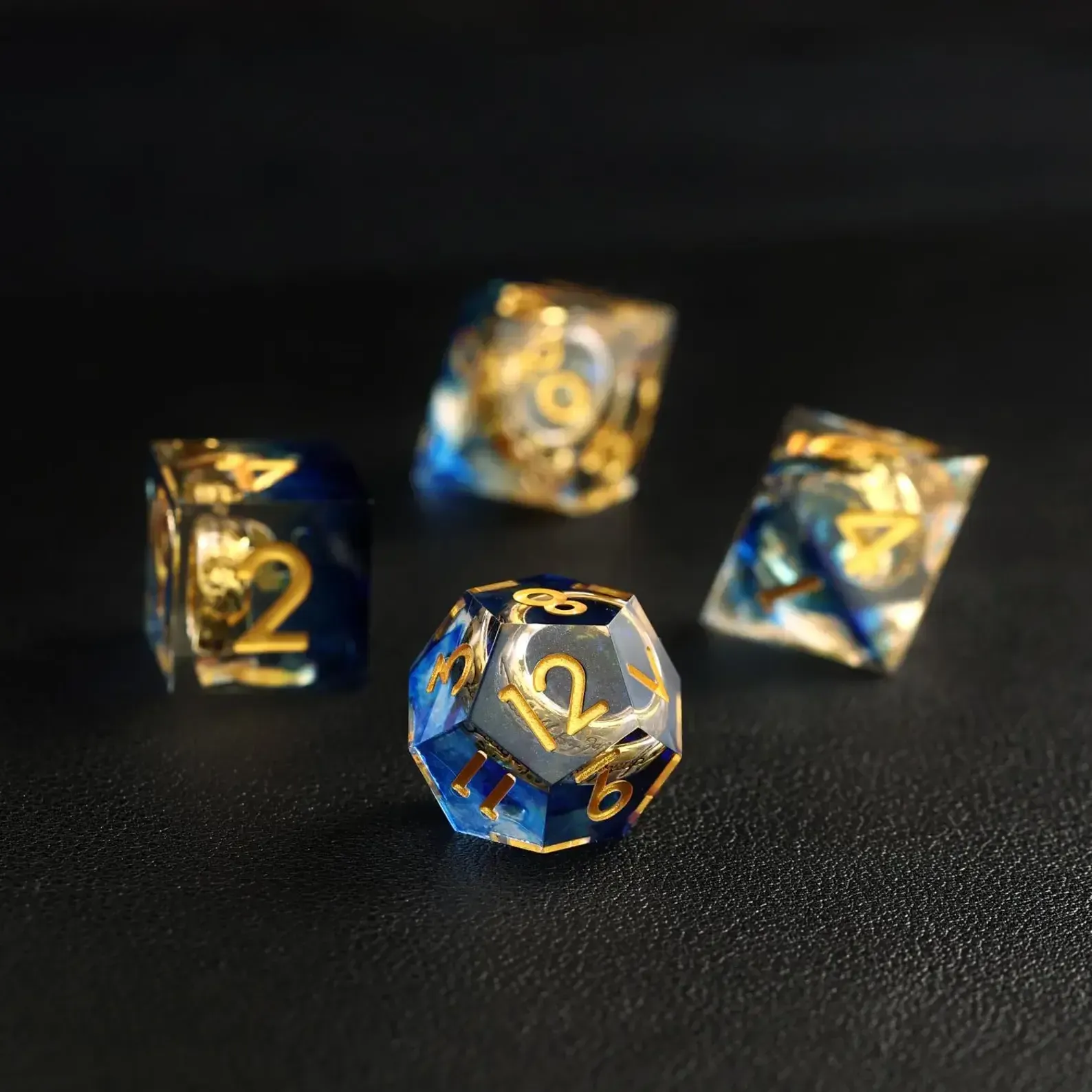 Blue Brass Ring Dice – The Lord of the Rings Dice Set