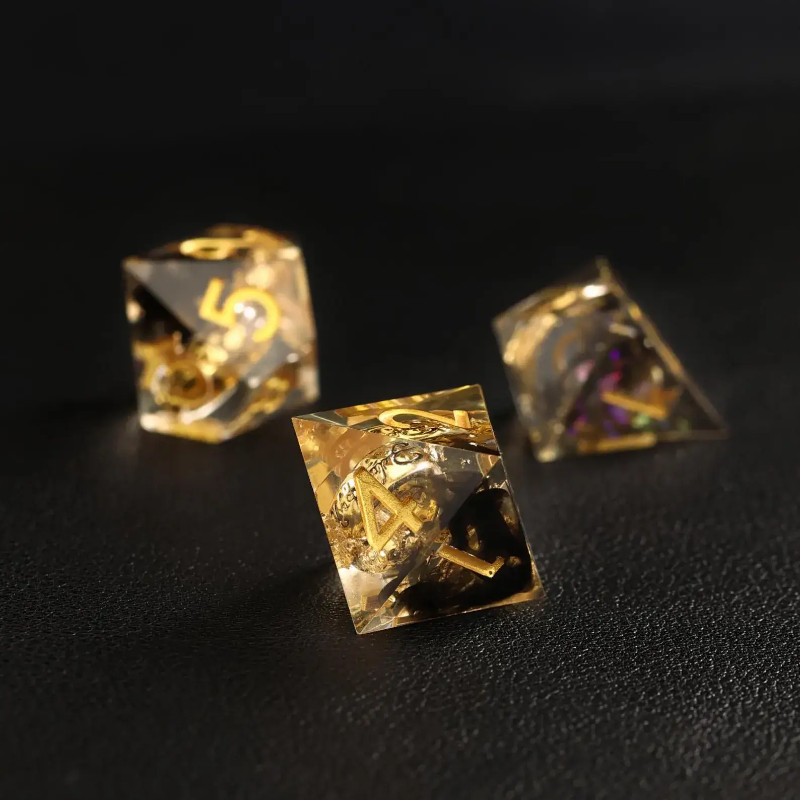 Black Brass Ring Dice – The Lord of the Rings Dice Set