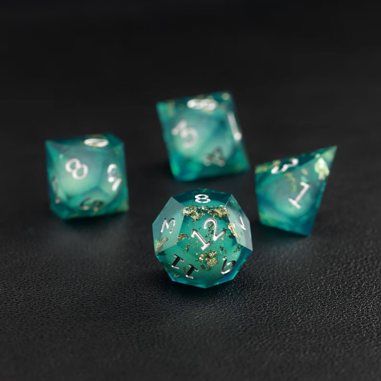 Green Copper Foil Liquid Core Dice