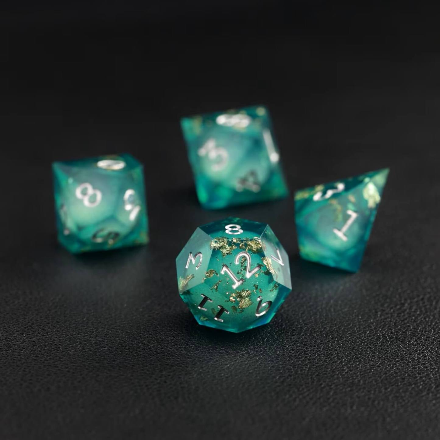 Green Copper Foil Liquid Core Dice