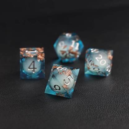 BLue Copper Foil Liquid Core Dice
