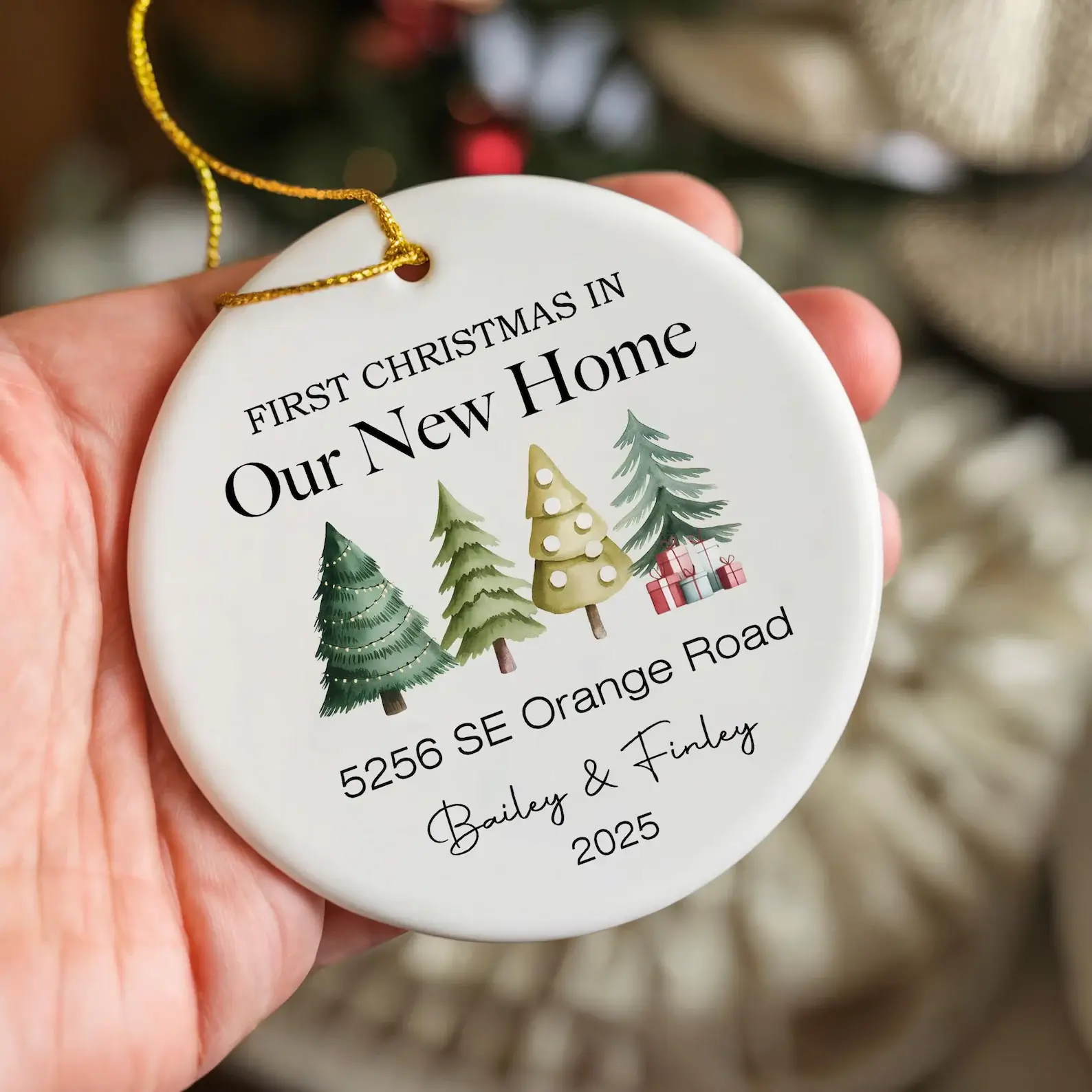 First Christmas in Our New Home Christmas Ornaments