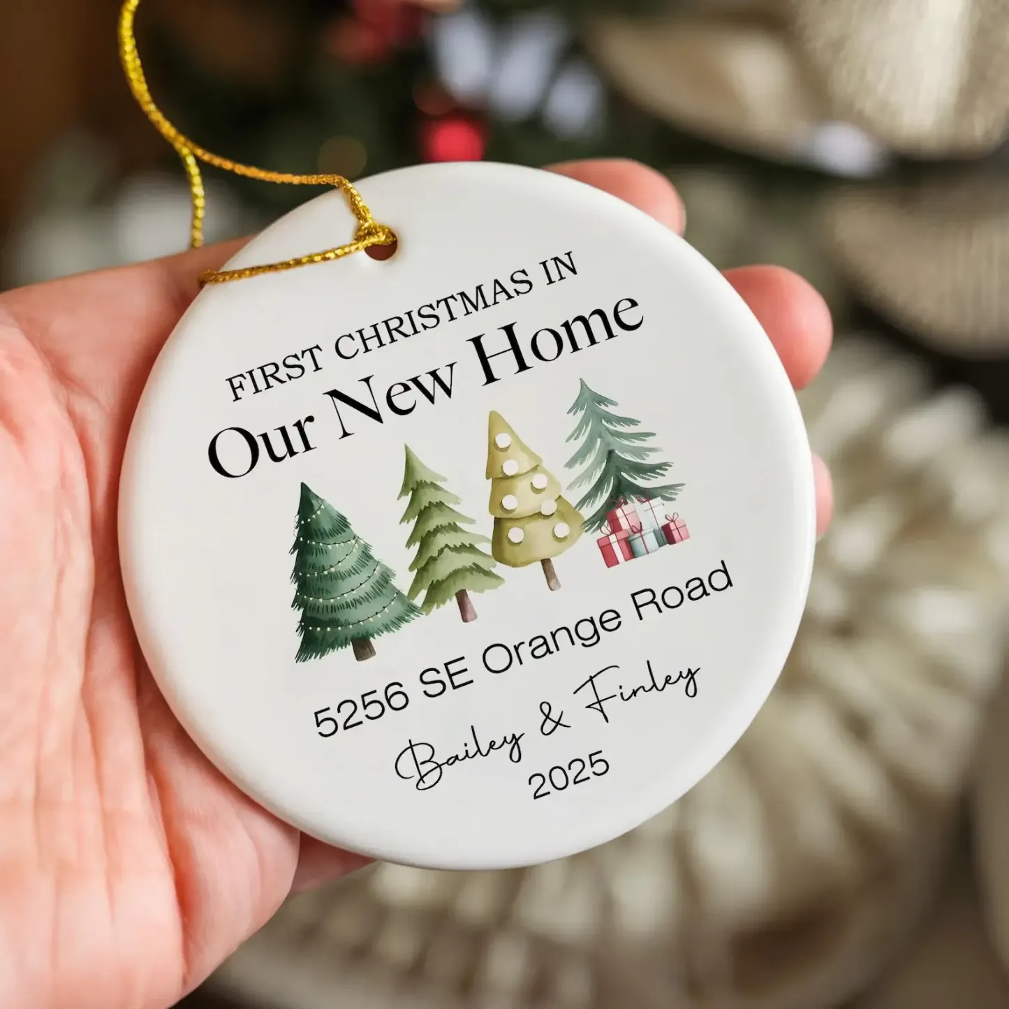 First Christmas in Our New Home Christmas Ornaments