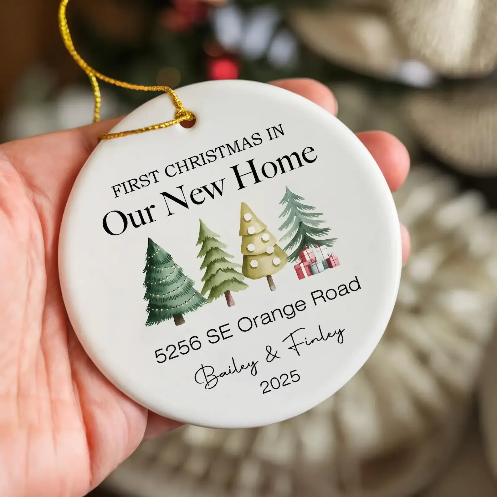 First Christmas in Our New Home Christmas Ornaments