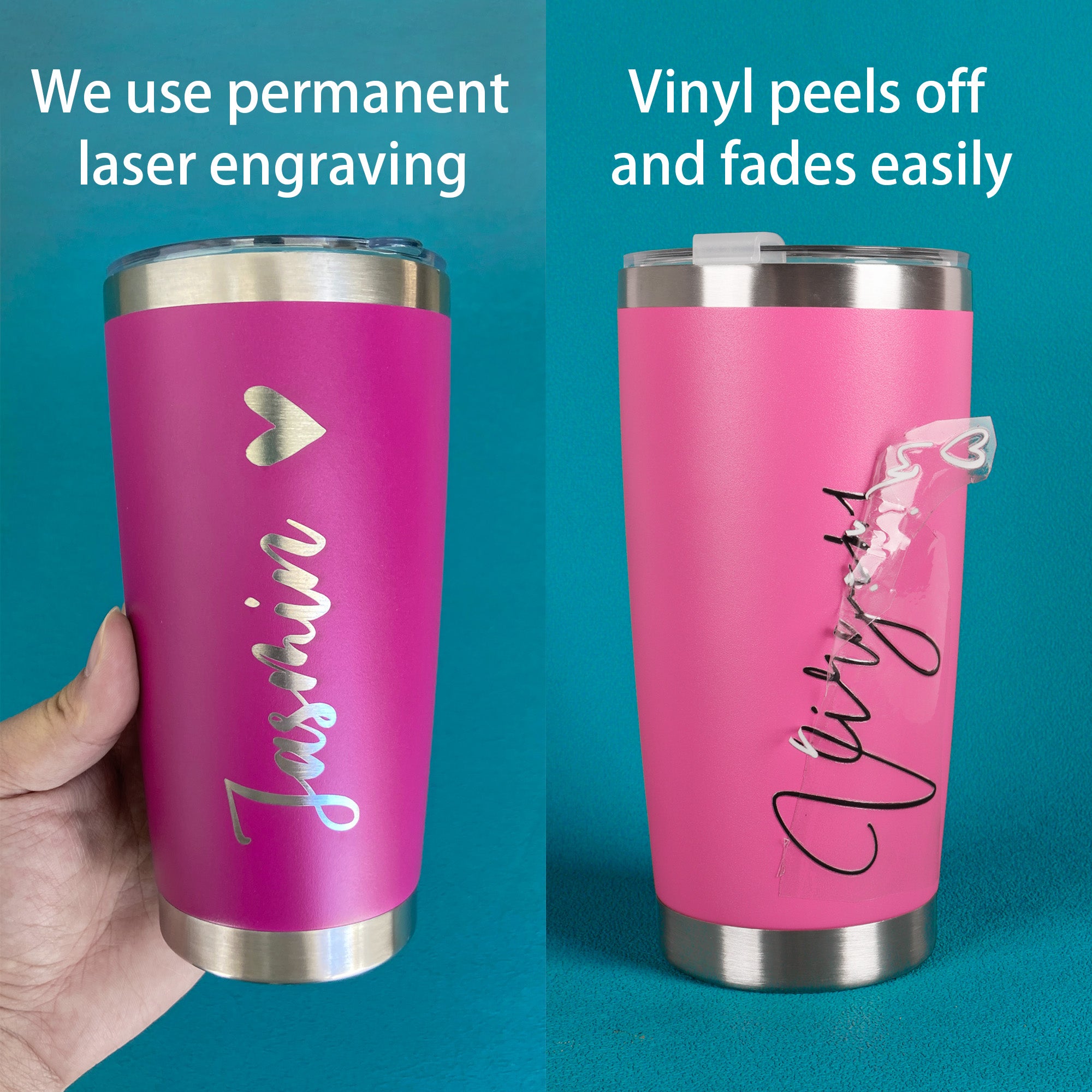 Custom Name Tumbler- Bridesmaid & Birthday Gift, Family Vacation Gift
