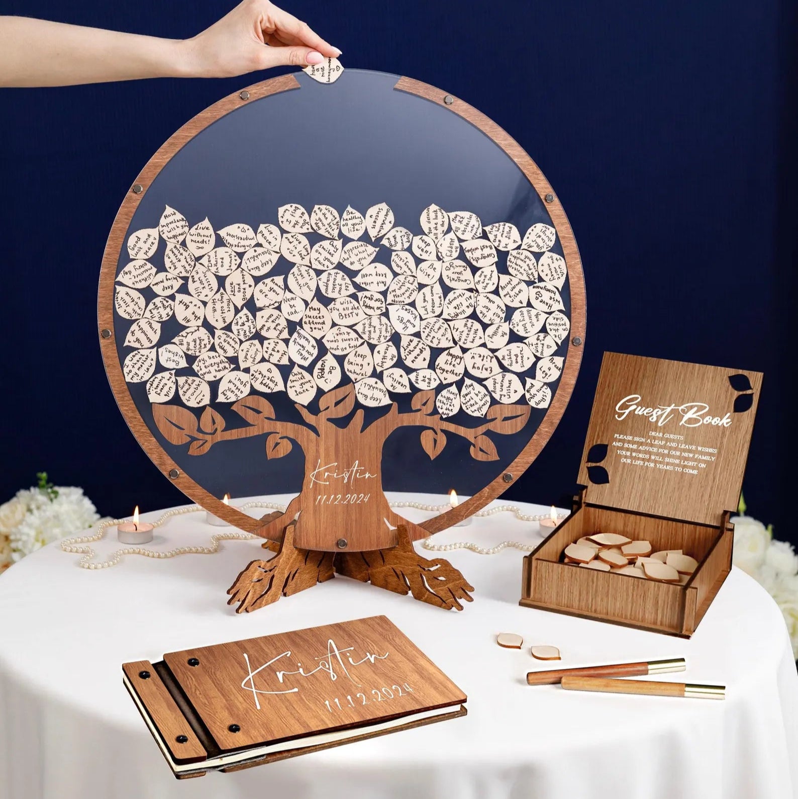 Unique Family Tree Wedding Guest Book – A Beautiful Keepsake for Your Big Day