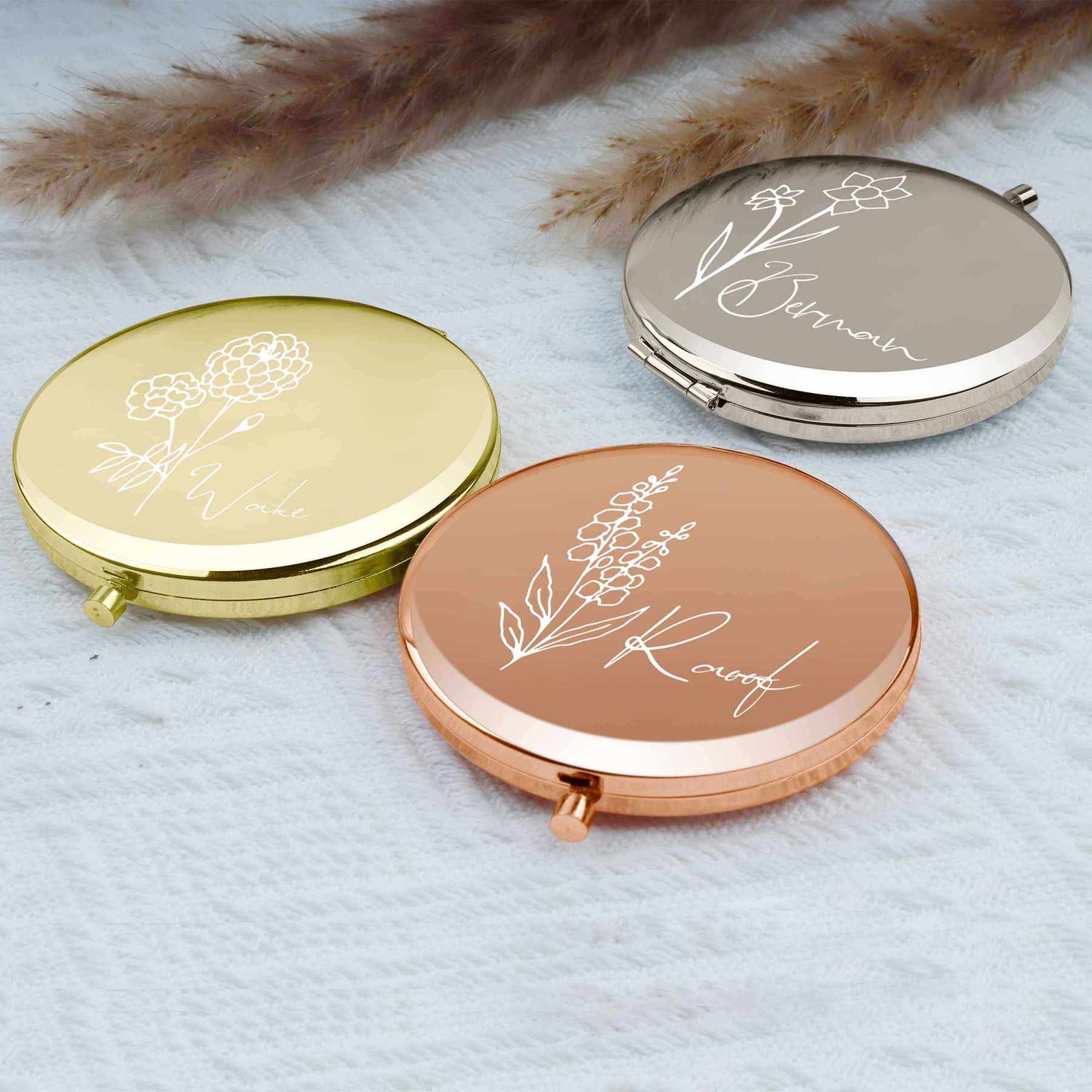 Personalized Compact Mirrors - Unique Custom Designs for Any Occasion