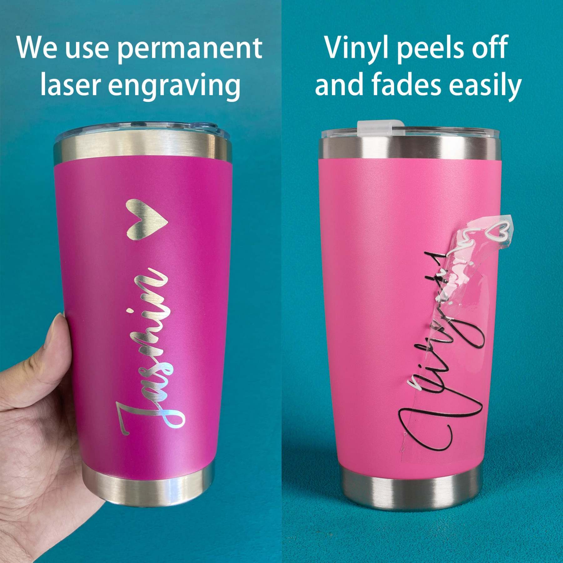 Custom Name Tumbler- Bridesmaid & Birthday Gift, Family Vacation Gift