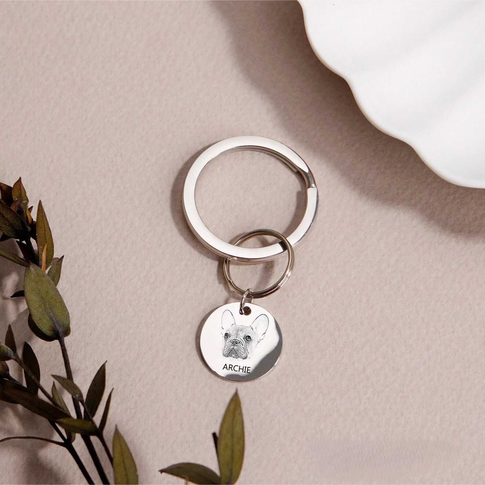 Personalized Pet Keychain | Dog & Cat Memorial Gift