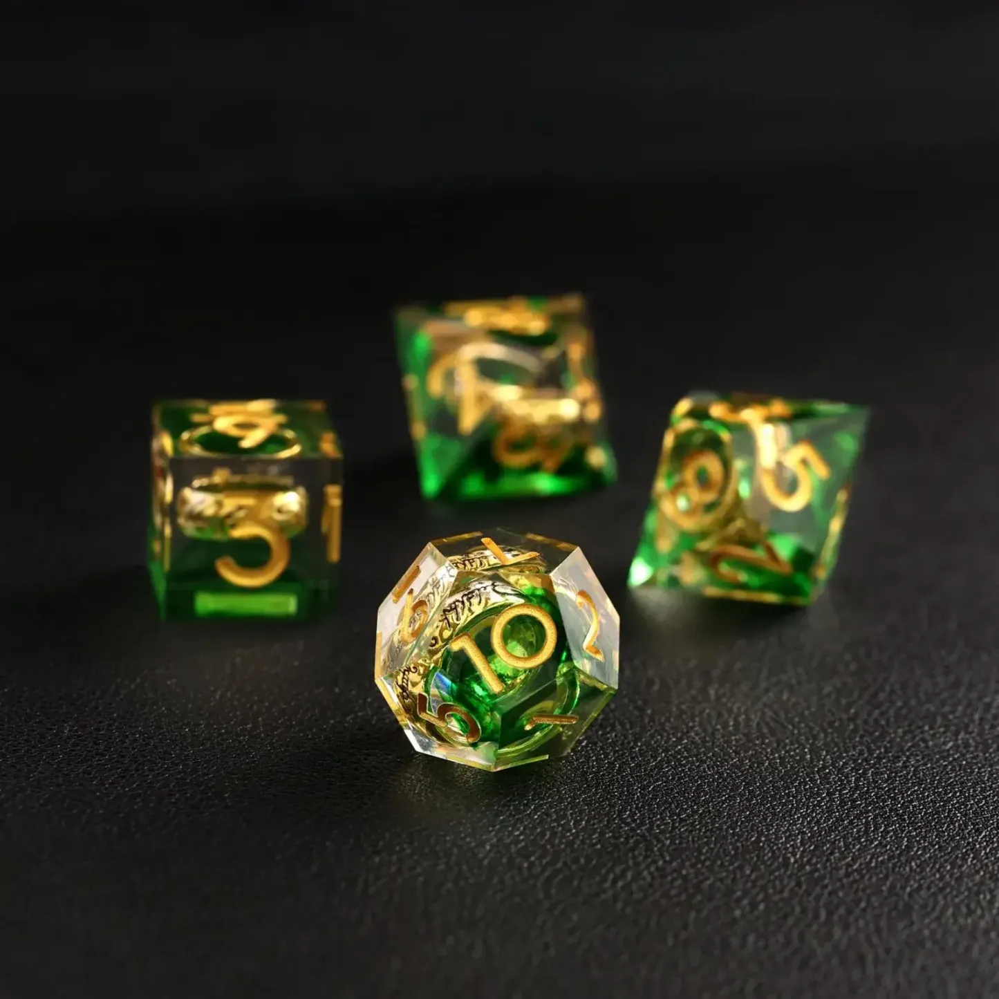 Green Brass Ring Dice – The Lord of the Rings Dice Set
