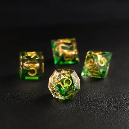 Green Brass Ring Dice – The Lord of the Rings Dice Set