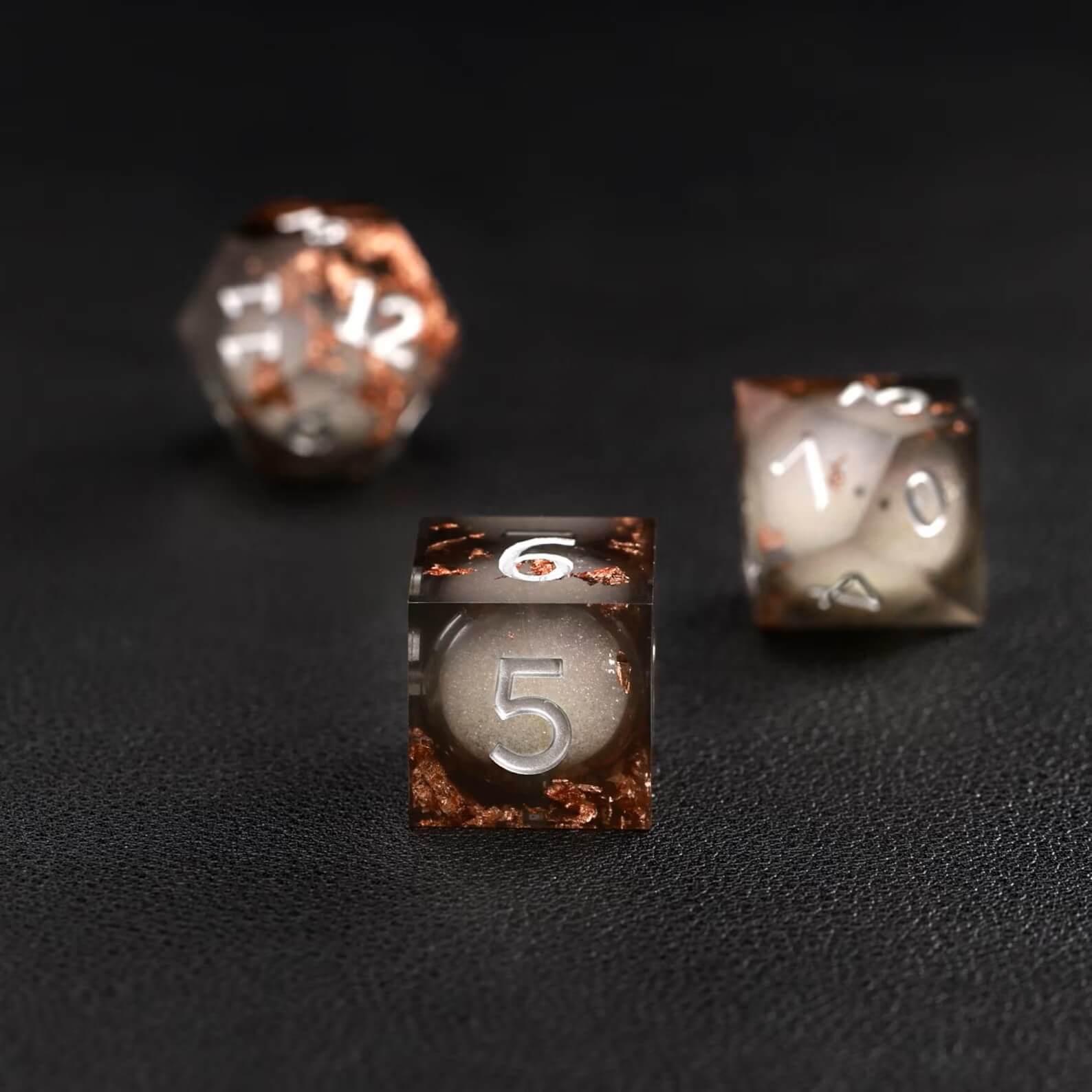 Black Copper Foil Liquid Core Dice