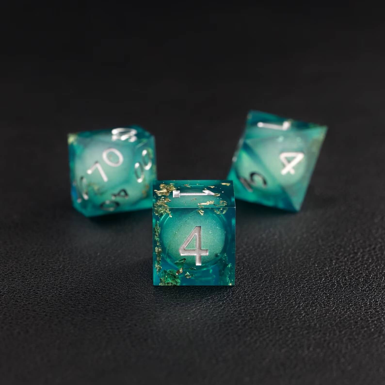 Green Copper Foil Liquid Core Dice