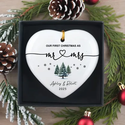 Our 1st Christmas Mr & Mrs Ornament