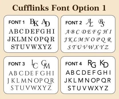 Personalized Cufflinks – Custom Initials, Wedding & Best Man Gifts