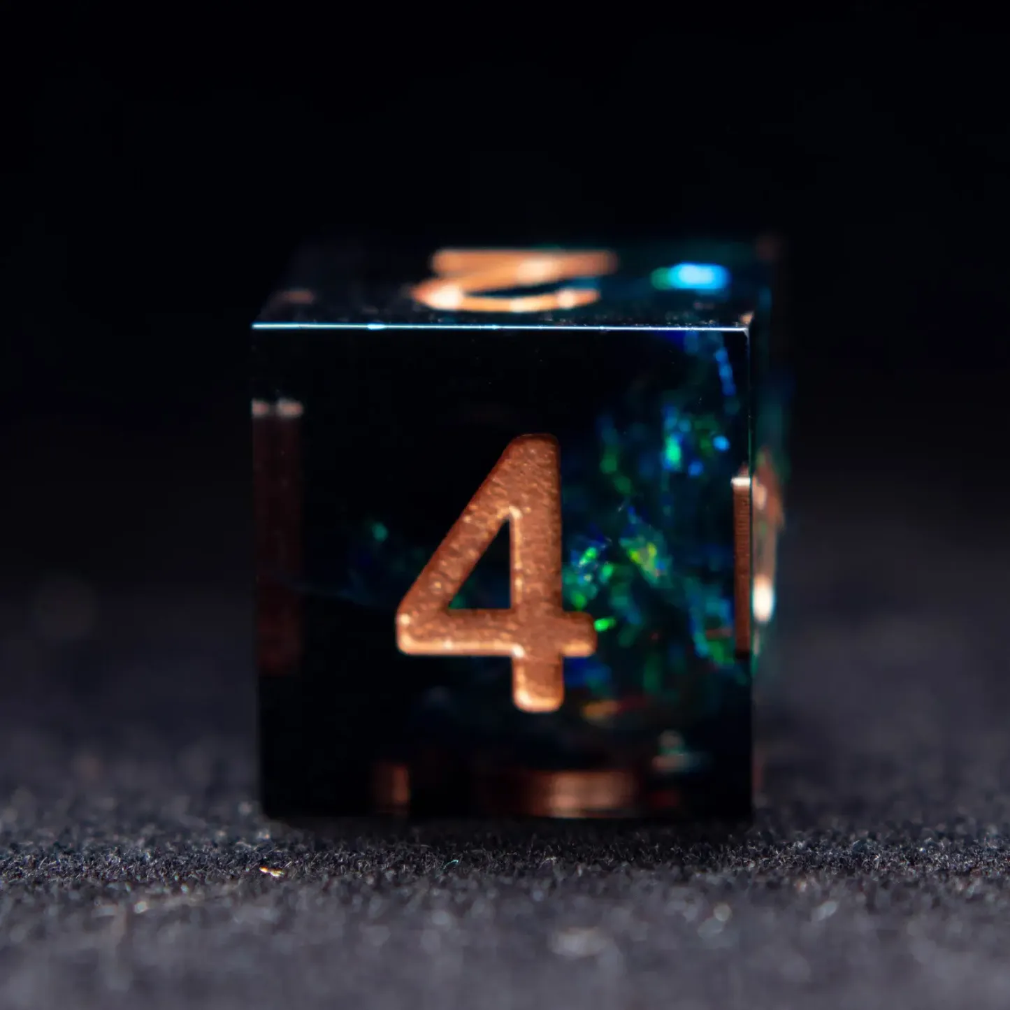 Black & Blue DND Dice Set – Sharp Edge Polyhedral D6 & D20, Perfect Gift for RPG Players