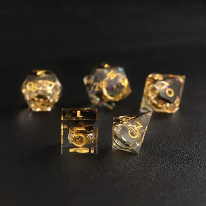 Black Brass Ring Dice – The Lord of the Rings Dice Set