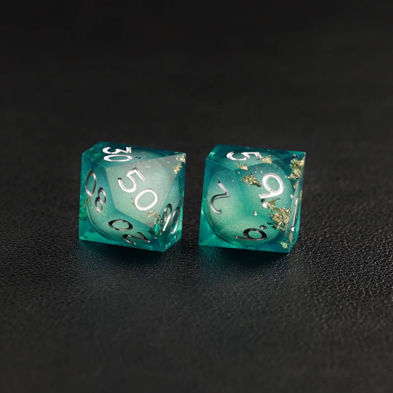 Green Copper Foil Liquid Core Dice