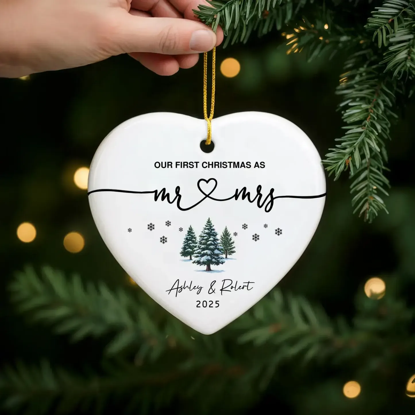 Our 1st Christmas Mr & Mrs Ornament