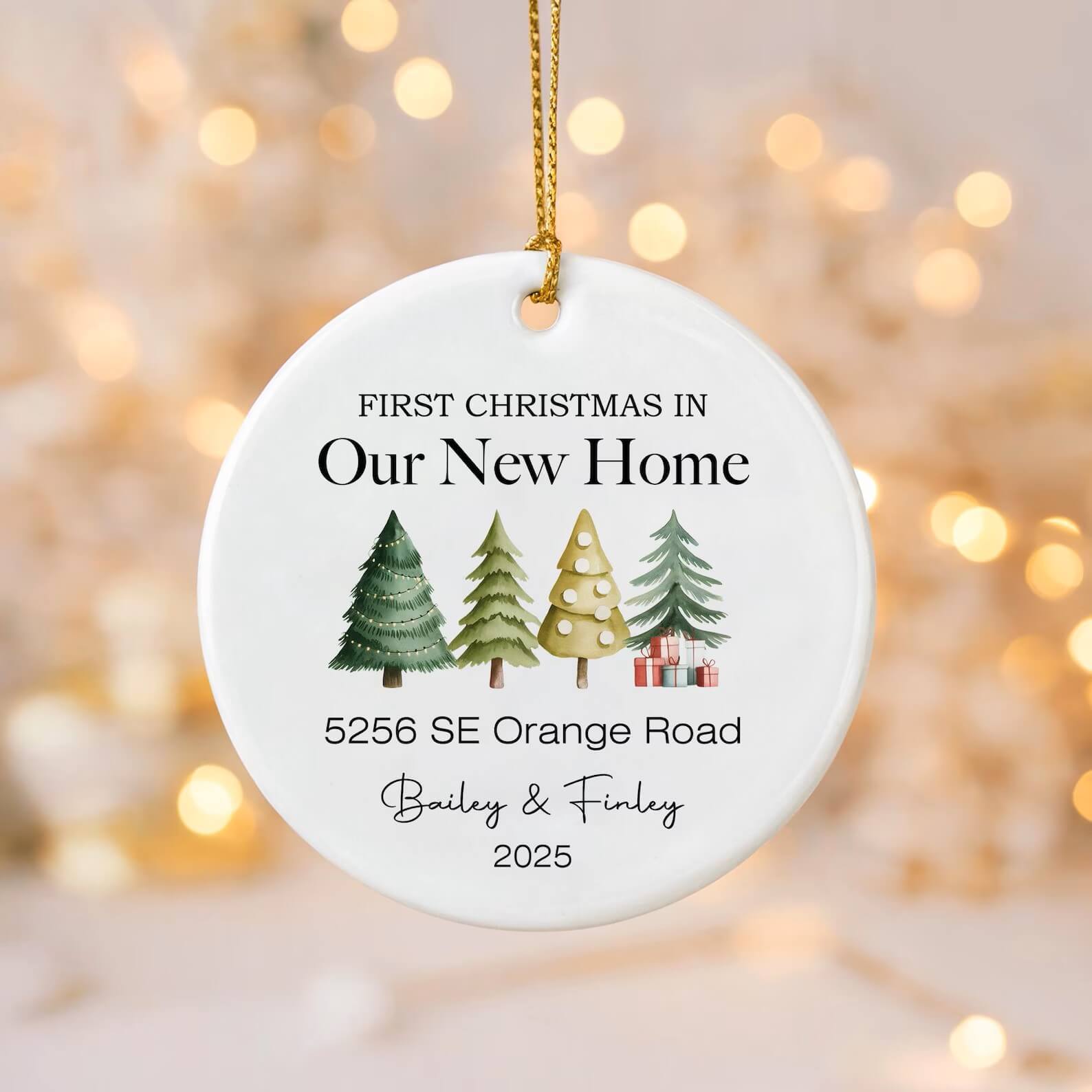 First Christmas in Our New Home Christmas Ornaments