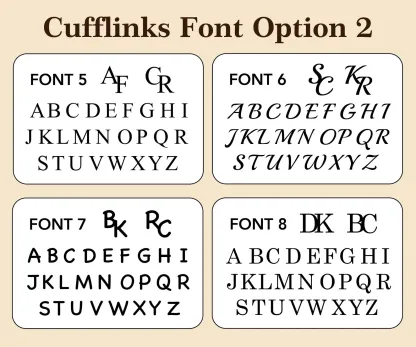 Personalized Cufflinks – Custom Initials, Wedding & Best Man Gifts