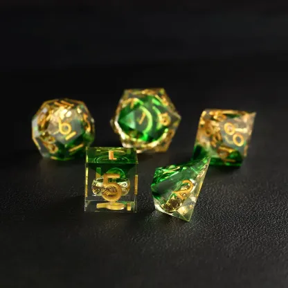 Green Brass Ring Dice – The Lord of the Rings Dice Set