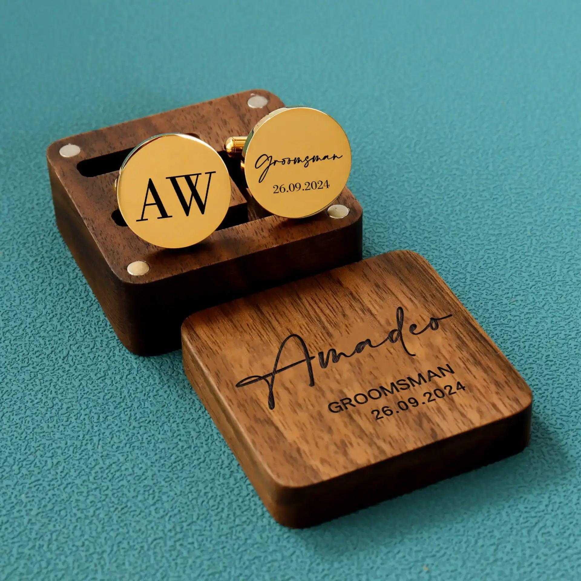 Groomsman Gift - Cufflinks with Box