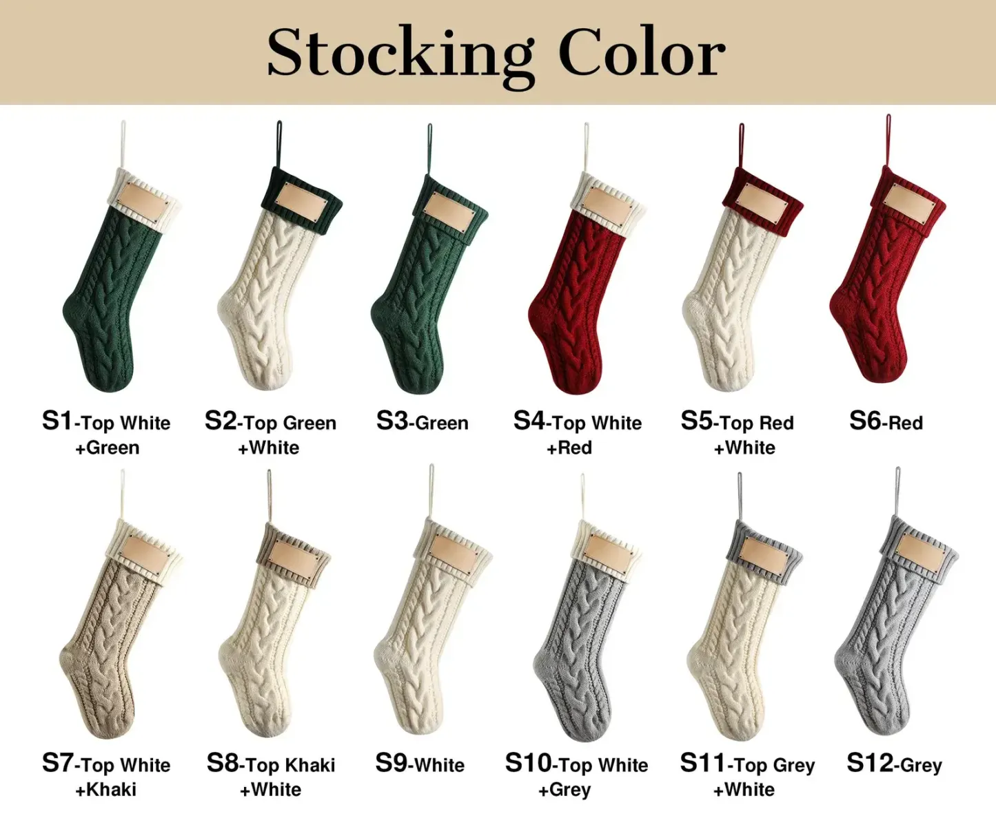 Personalized Farmhouse Holiday Stockings - Perfect Christmas Gift & Decoration