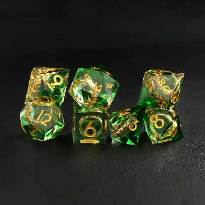 Green Brass Ring Dice – The Lord of the Rings Dice Set