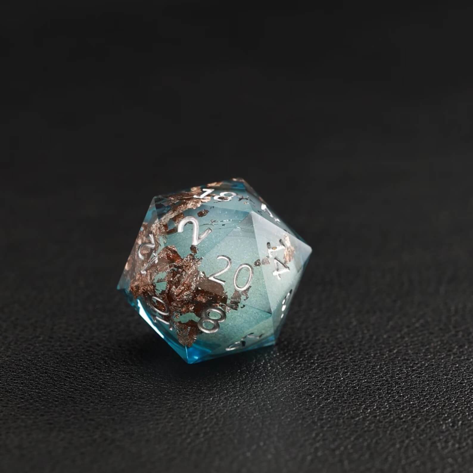 BLue Copper Foil Liquid Core Dice