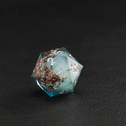 BLue Copper Foil Liquid Core Dice