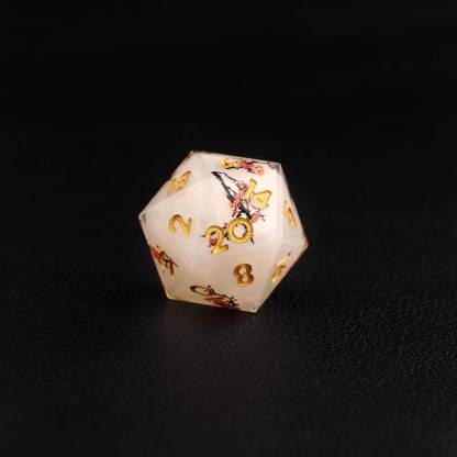 Botanical D&D Dice Set - Floral Resin Multi-Sided Dice