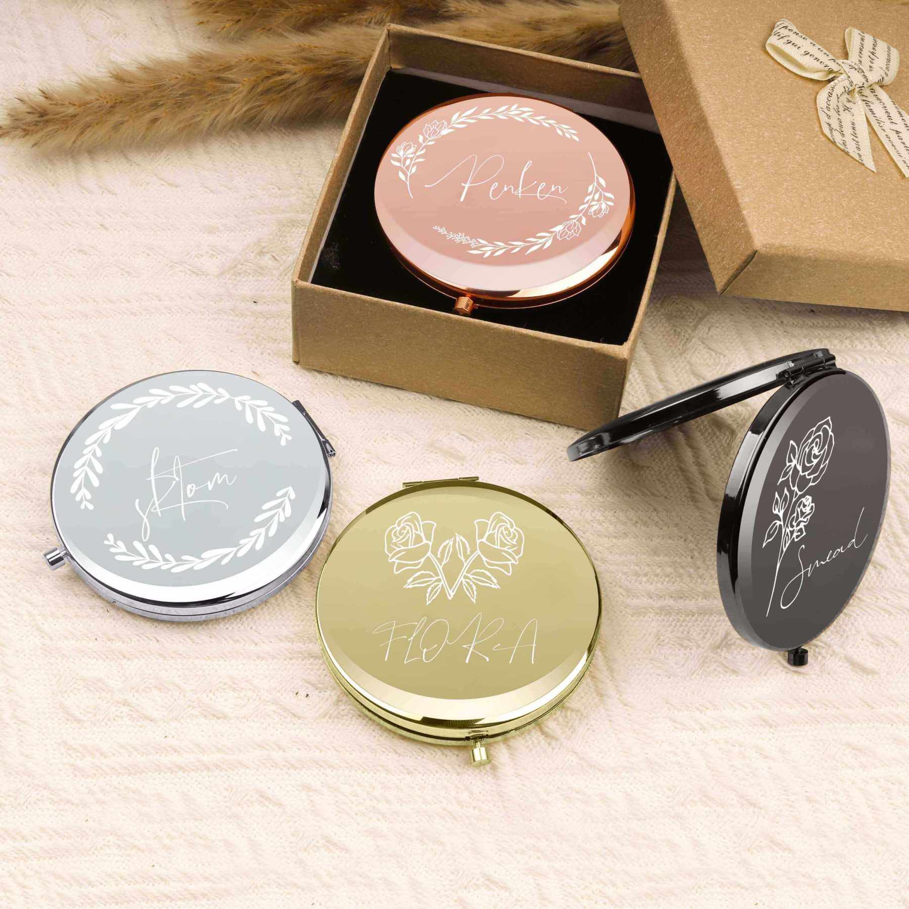 Personalized Compact Mirrors - Unique Custom Designs for Any Occasion