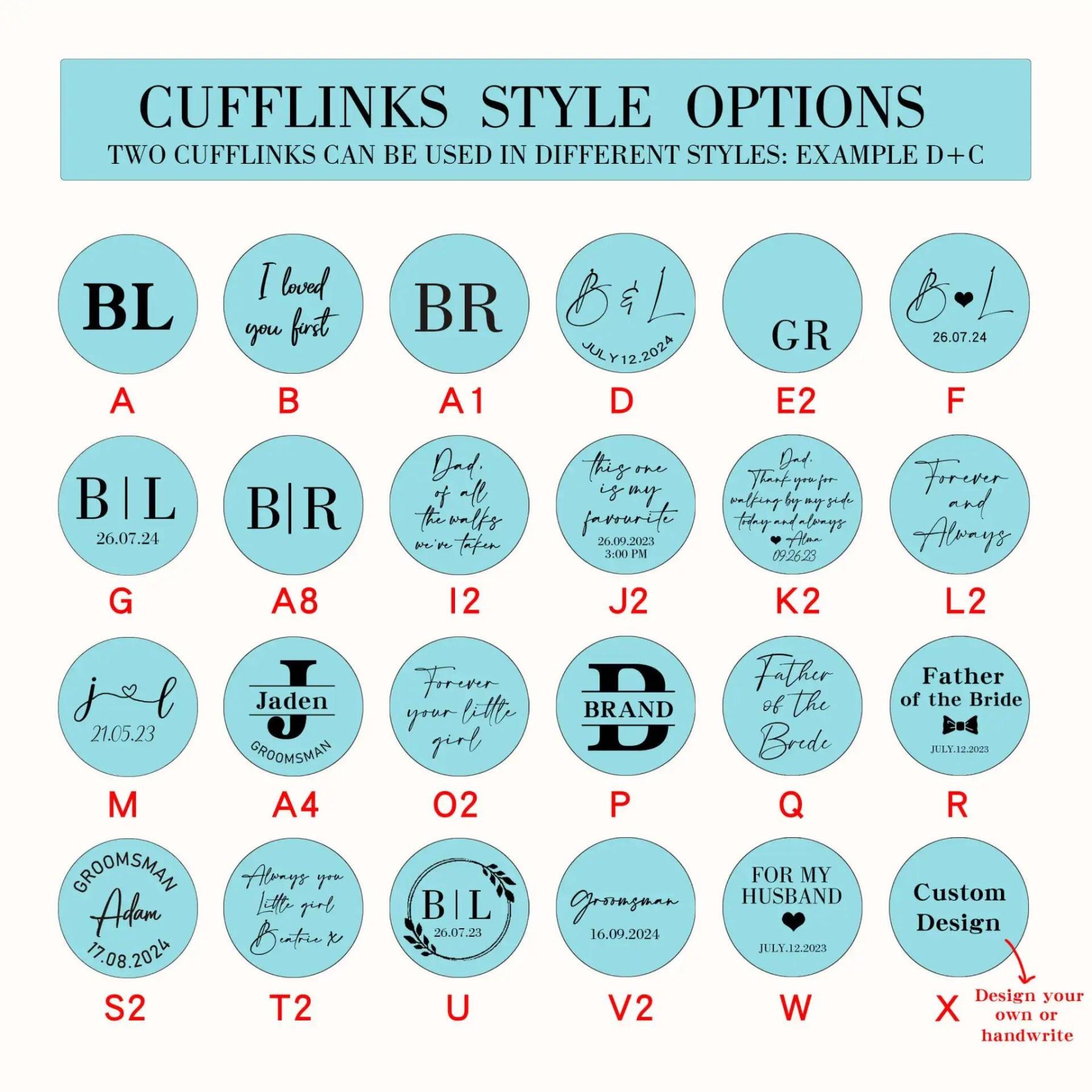 Forever and always - Gift for Husband cufflinks with box